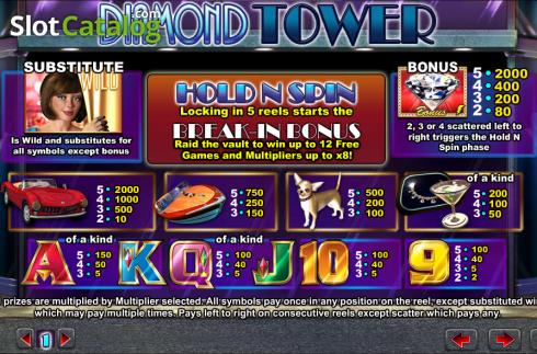 Скрин2. Diamond Tower слот