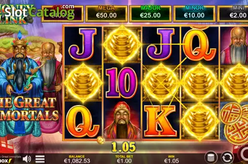 Скрин4. Money Link The Great Immortals слот