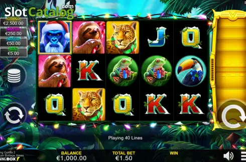 Скрин2. Lightning Gorilla 2 Xmas слот