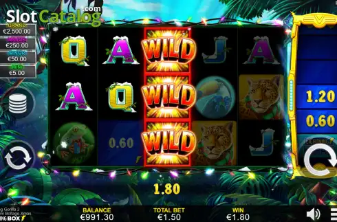 Скрин3. Lightning Gorilla 2 Xmas слот