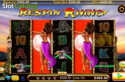 Скрин9. Respin Rhino слот