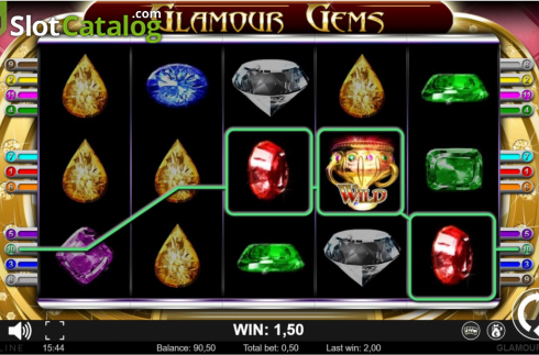 Скрин6. Glamour Gems слот