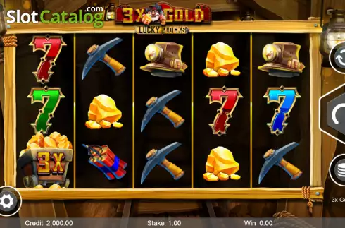 Скрин2. 3x Gold Lucky Locks слот