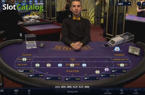 Скрин2. Baccarat (LuckyStreak) слот