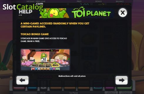 Скрин7. Toi Planet слот