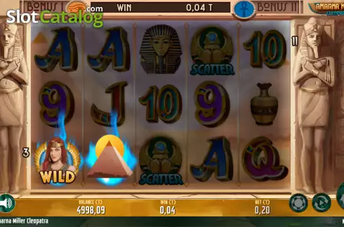 Скрин4. Amarna Miller Cleopatra слот