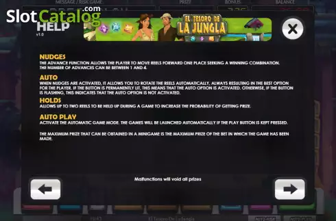 Скрин5. El Tesoro de la Jungla слот