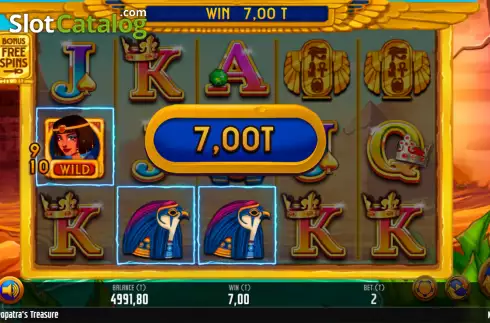 Скрин4. Cleopatras Treasure (MGA Games) слот