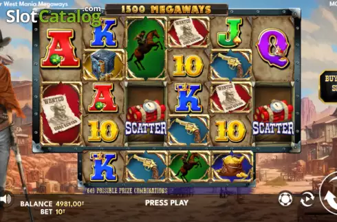 Скрин2. Far West Mania Megaways слот