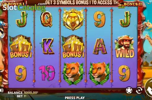 Скрин2. Safari Treasures слот