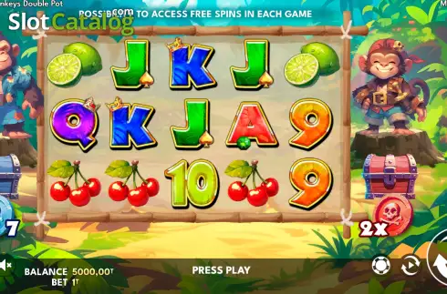 Скрин2. Monkeys Double Pot слот