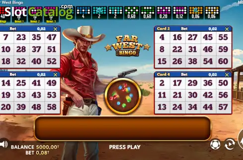 Скрин2. Far West Bingo слот