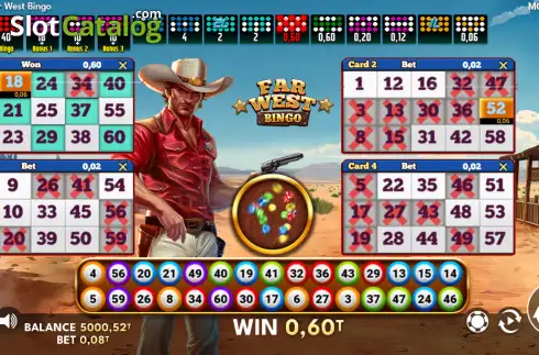 Скрин3. Far West Bingo слот