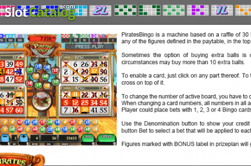 Скрин4. Pirates Bingo (MGA Games) слот