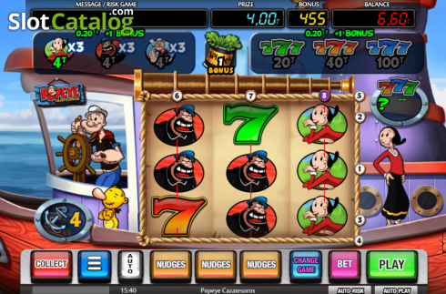 Скрин5. Popeye Cazatesoros слот