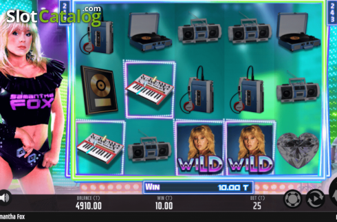 Скрин3. Samantha Fox слот