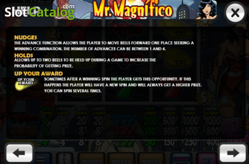 Скрин6. Mr. Magnifico слот