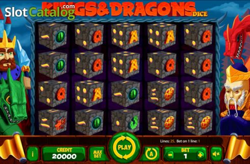 Скрин2. Kings and Dragons Dice слот