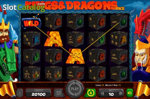Скрин5. Kings and Dragons Dice слот