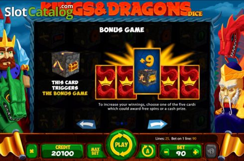 Скрин6. Kings and Dragons Dice слот