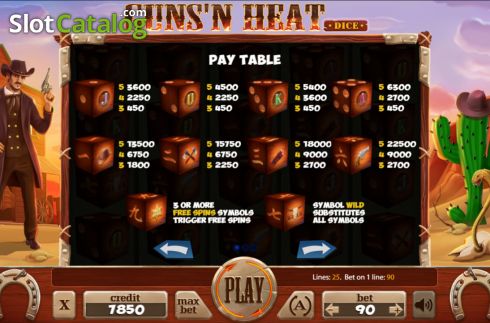 Скрин7. Guns'n Heat Dice слот