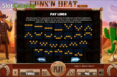 Скрин8. Guns'n Heat Dice слот