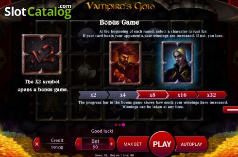 Скрин9. Vampires Gold слот