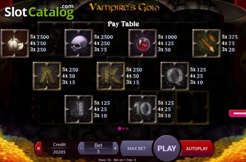 Скрин7. Vampires Gold слот