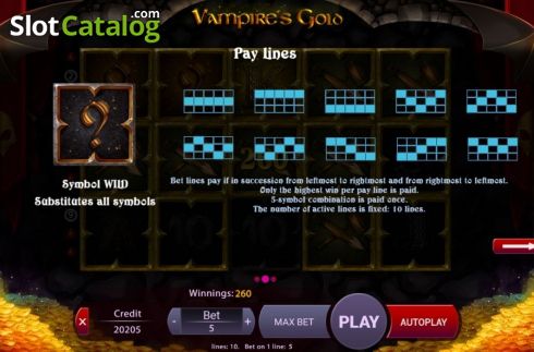 Скрин8. Vampires Gold слот