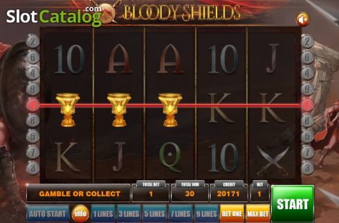 Скрин3. Bloody Shields слот