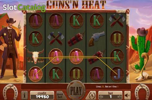 Скрин5. Guns n Heat слот