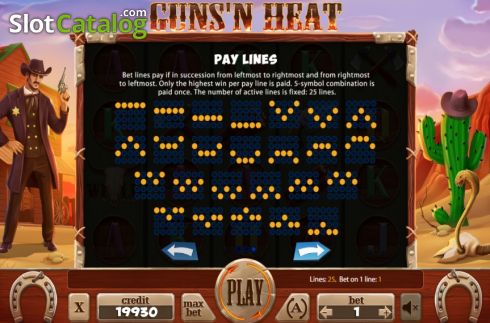Скрин8. Guns n Heat слот
