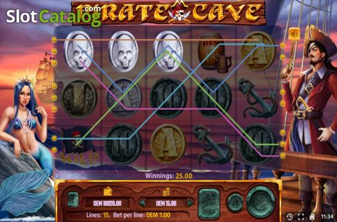 Скрин4. Pirate Cave (Mancala Gaming) слот