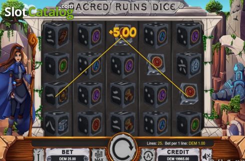 Скрин4. Sacred Ruins Dice слот