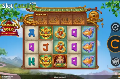 Скрин2. Caishen Gold: Dragon Awakes слот