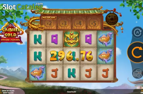 Скрин3. Caishen Gold: Dragon Awakes слот