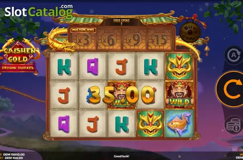 Скрин8. Caishen Gold: Dragon Awakes слот