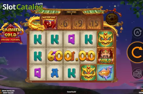 Скрин9. Caishen Gold: Dragon Awakes слот