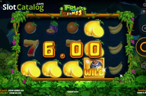 Скрин3. Fruits and Bombs слот