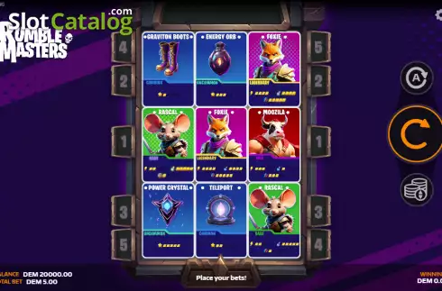 Скрин2. Rumble Masters слот
