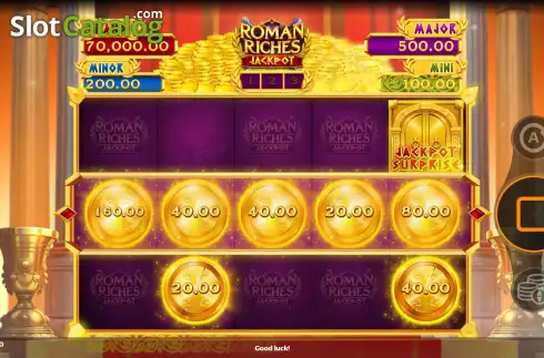 Скрин3. Roman Riches Jackpot слот
