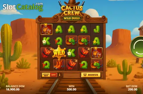 Скрин3. Cactus Crew: Wild Duels слот
