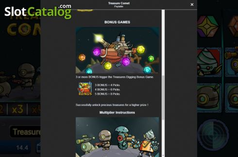 Скрин9. Comet Treasure слот
