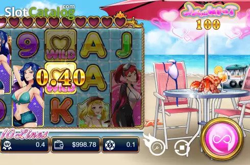 Скрин3. Bikini Queens Dating слот