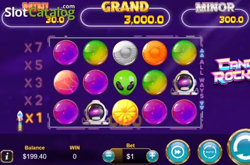 Скрин3. Candy Rocket слот
