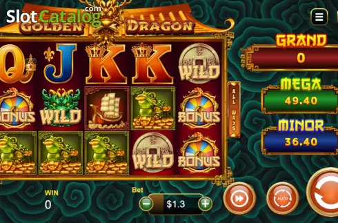 Скрин2. Golden Dragon Jackpot слот