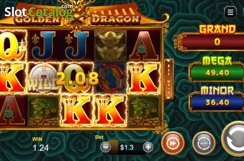 Скрин3. Golden Dragon Jackpot слот