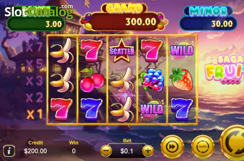 Скрин2. Fruit Saga слот