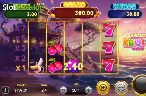 Скрин4. Fruit Saga слот