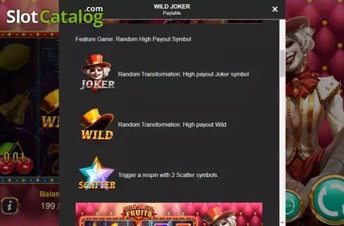 Скрин7. Wild Joker Fruits слот